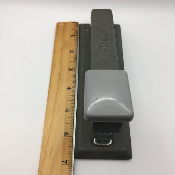 Vintage Retro Bostitch Stapler Heavy Duty Gray Office Work Desk Paperwork Tool - Picture 12 of 14